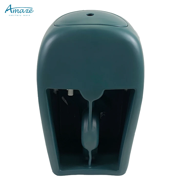 Egg shape ceramic sanitary ware luxury bathroom wc color black line one piece toilet bowl water closet manufacture