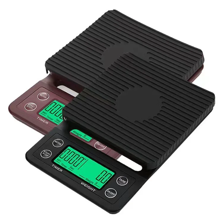 3kg 0.1g Eco-Friendly Digital Kitchen Food Coffee Scale Household Timing Function Electronic Digital Drip Coffee Scales