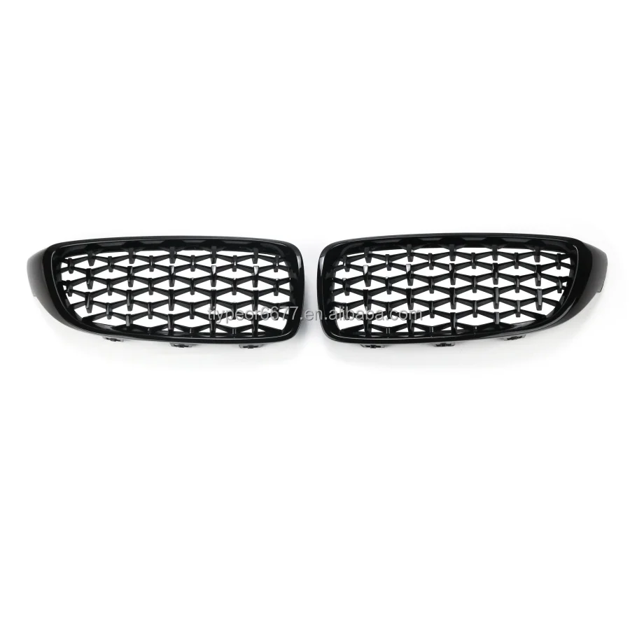 product tiypeor car front grille car grille for bmw 4 series  f32 2013 2021 year front bumper glossy black  double line abs-7