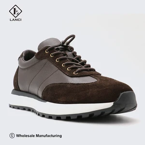 LANCI Oem Shoes Manufacturers Custom Genuine Leather Shoes for Men Breathable and  WaterproofSneakers for Men High Quality