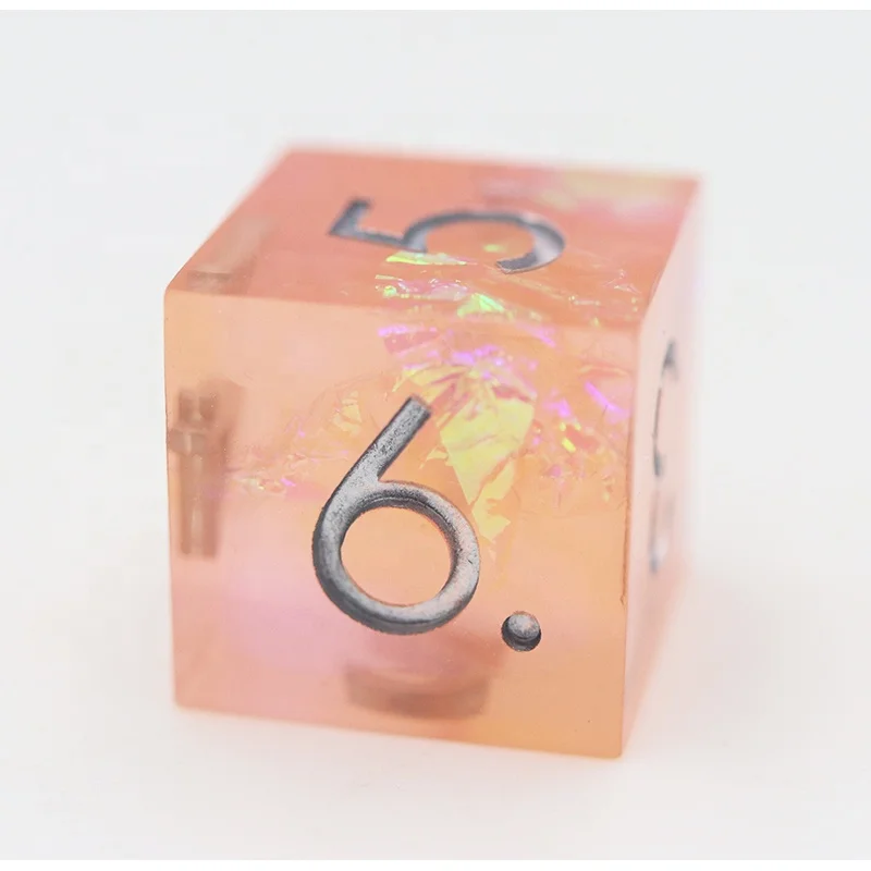 Conjunto de Dados de Resina Poliédrica 16mm Personalizado para DnD RPG, Acessórios Artesanais para DnD RPG