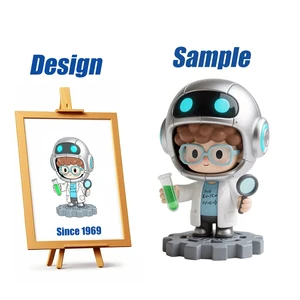 Shengye Toys Customized Cartoon Robot Chemist Figure Toy Art Figure Sculpture Home Decoration Figurine Vinyl PVC Resin Crafts