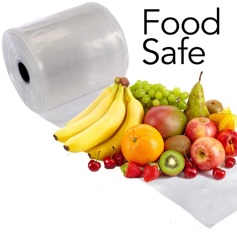 Factory Direct Customized Clear LDPE Poly Tubing Roll Heat Seal Food Grade Plastic Packaging Bags with Gusset Industrial Use