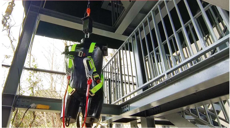 Fall Arrest Shock Absorbing Lanyards Safety Harness