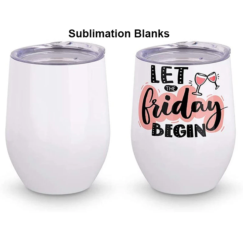 12oz 12 Oz Double Walled Vacuum Insulated Reusable Slid Lid Metal Stainless Steel Sublimation