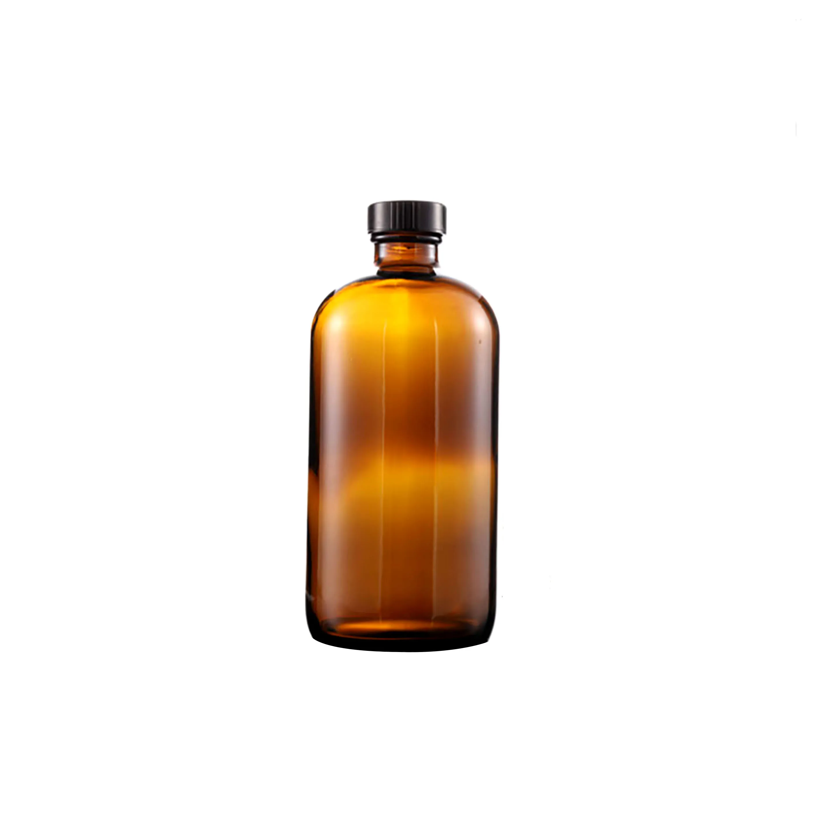 product hot sell empty amber glass bottle boston round glass essential oil bottle 15ml 30ml 60ml 120ml 240ml 480ml with phenolic cap-28