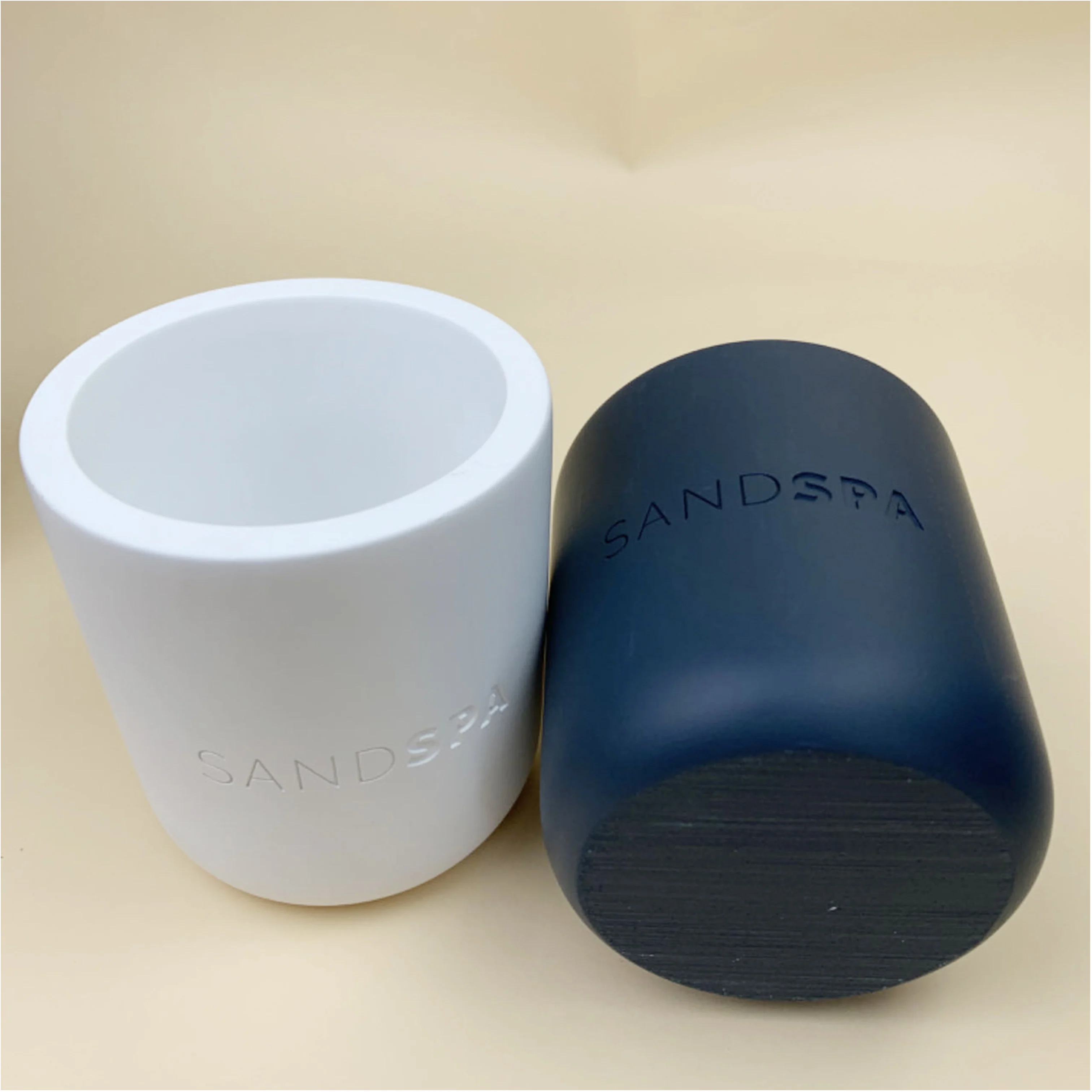 Wholesale Custom Concrete Candle Jars Containers with Lid Cement Candle Holder for Wedding Home Decor
