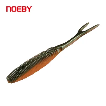 NOEBY 10cm 4.8g Artificial Wobble Soft Baits with Pin Tail, Soft Jig Trailer Fishing Jerkbait for Bass – Soft Lure – view 3