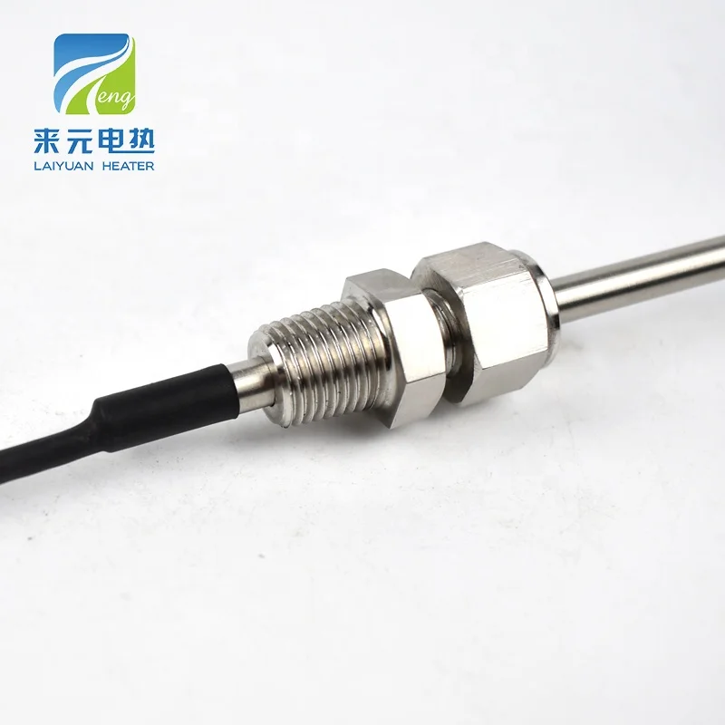 Laiyuan 2 Wire PT100 Type Sheath RTD Probe 5x60mm Waterproof SS316 Bearing Temperature Sensor