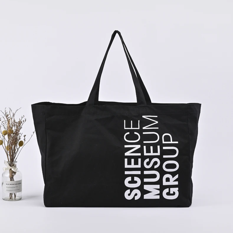 Wholesale Extra Large Reusable Organic Cotton Canvas Shopping Tote