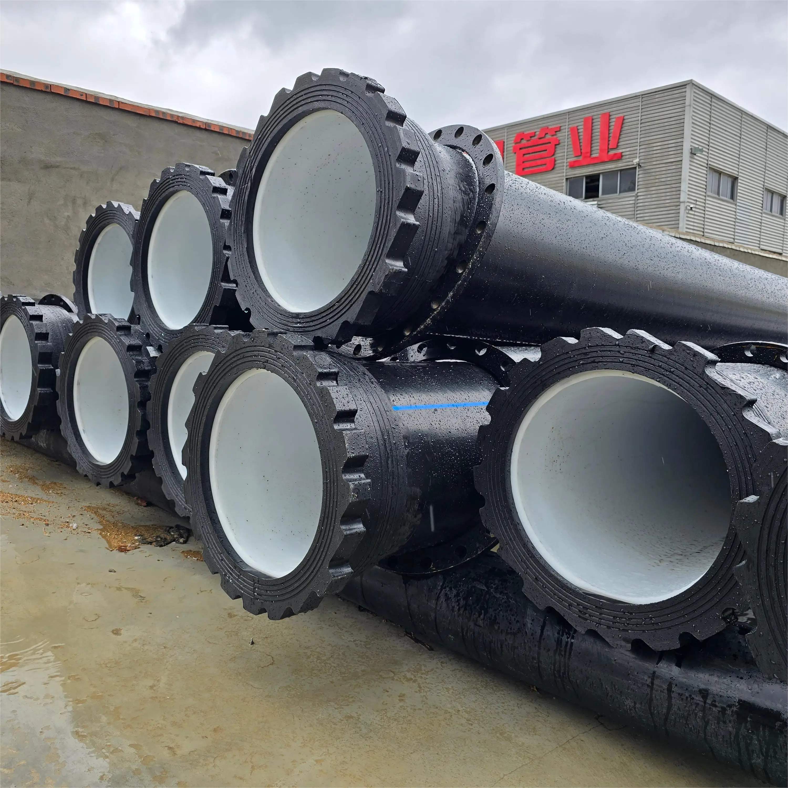 Impact Resistant HDPE Dredging Pipe for Sand Slurry Dredge Pump in Mining with Flange Connections
