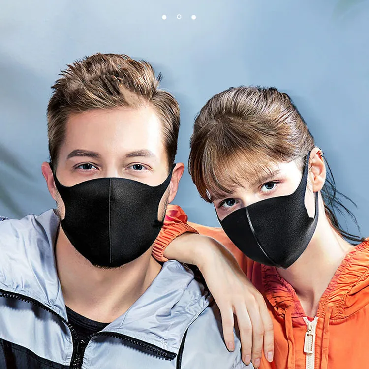 
reusable washable breathable polyester facemask custom logo pattern brand multi-color adult kids Fast delivery party face mask 