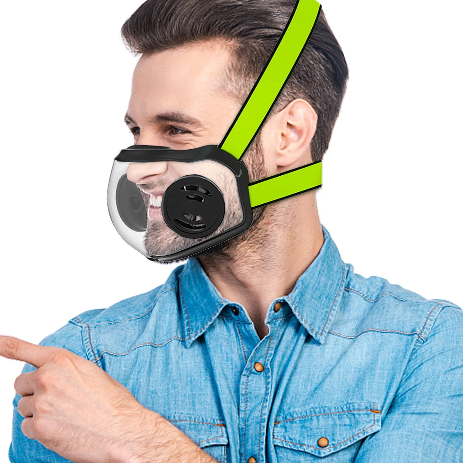 2021丙烯酸面罩时尚面罩高清防雾可调面罩 - buy acrylic face shield