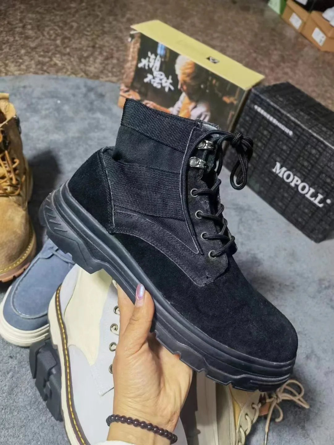 Botines Hombre | THE KOOPLES Botas marrones piel suela gruesa BROWN |  WHOISWILHELM