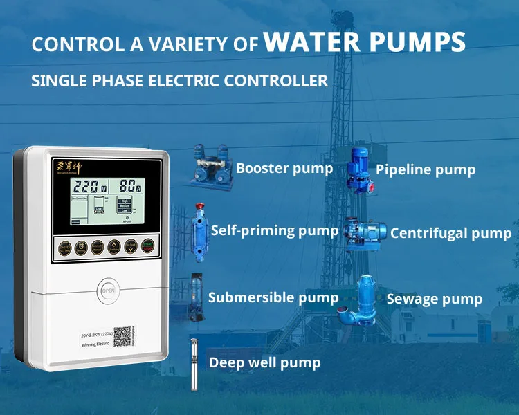 China suppliers best price 2.2kw  automatic water pump control box water pump controller