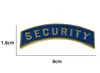 Blue 8*1.8cm security Badge