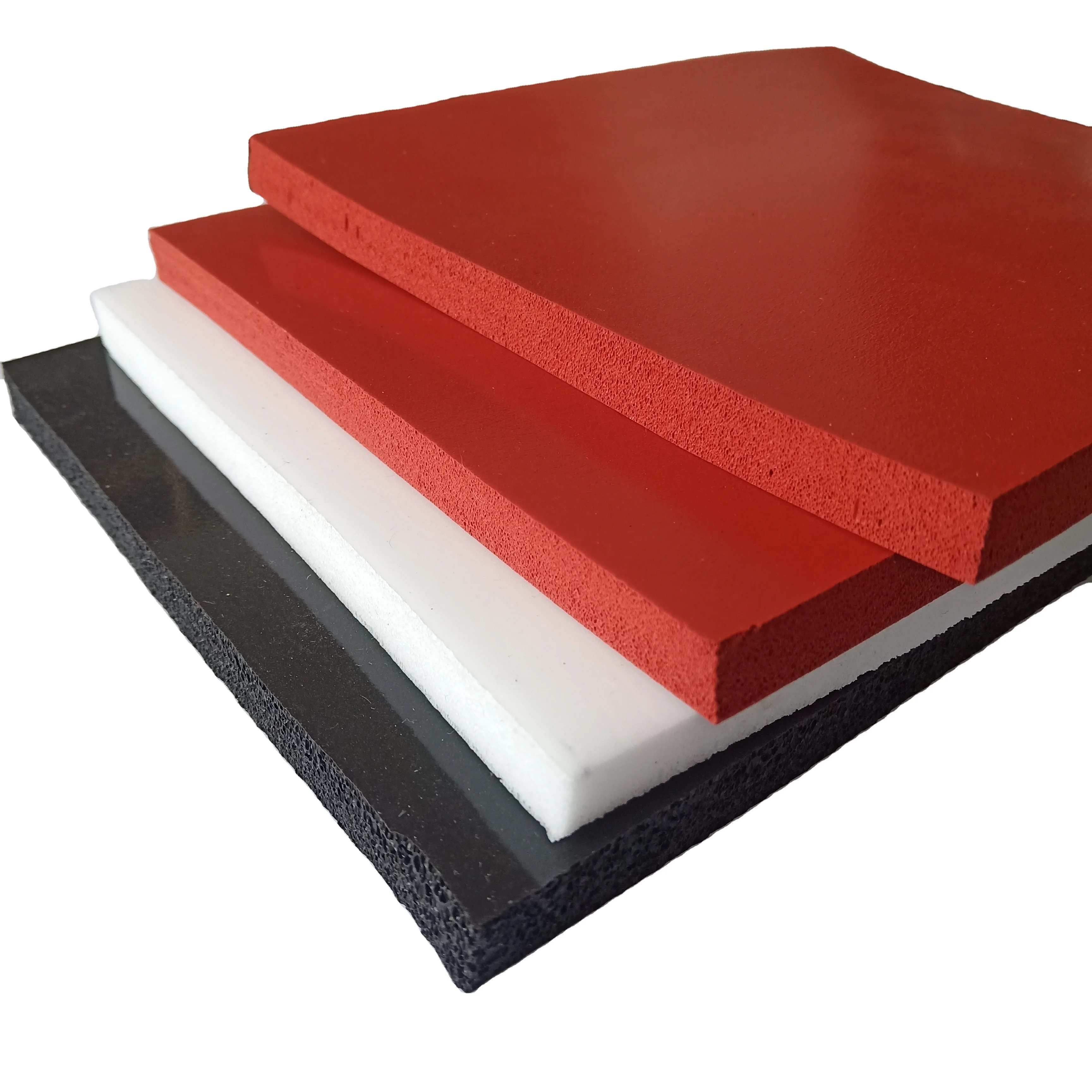 Black White Soft Rubber Silicone High Density Foam Sheets