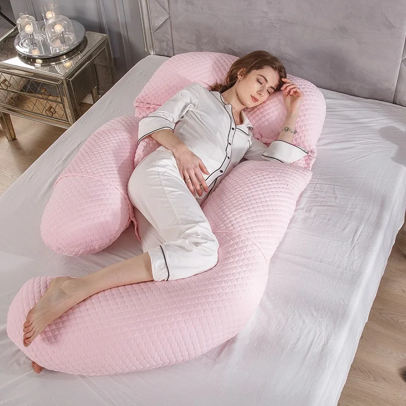 Washable Cotton Cover Detachable Mom Pregnancy Pillow Multi Functional