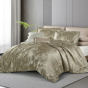 For Customized New 8pcs Luxury Modern Jacquard Comforter Set with Polyester Filling 200TC Thread Count Eco-Friendly