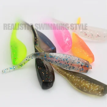 1g 5cm Needle Tail Soft Plastics Lures Jig Soft Plastic Fishing Lure Saltwater Freshwater Fish Bionic Bait – Soft Lure – view 5