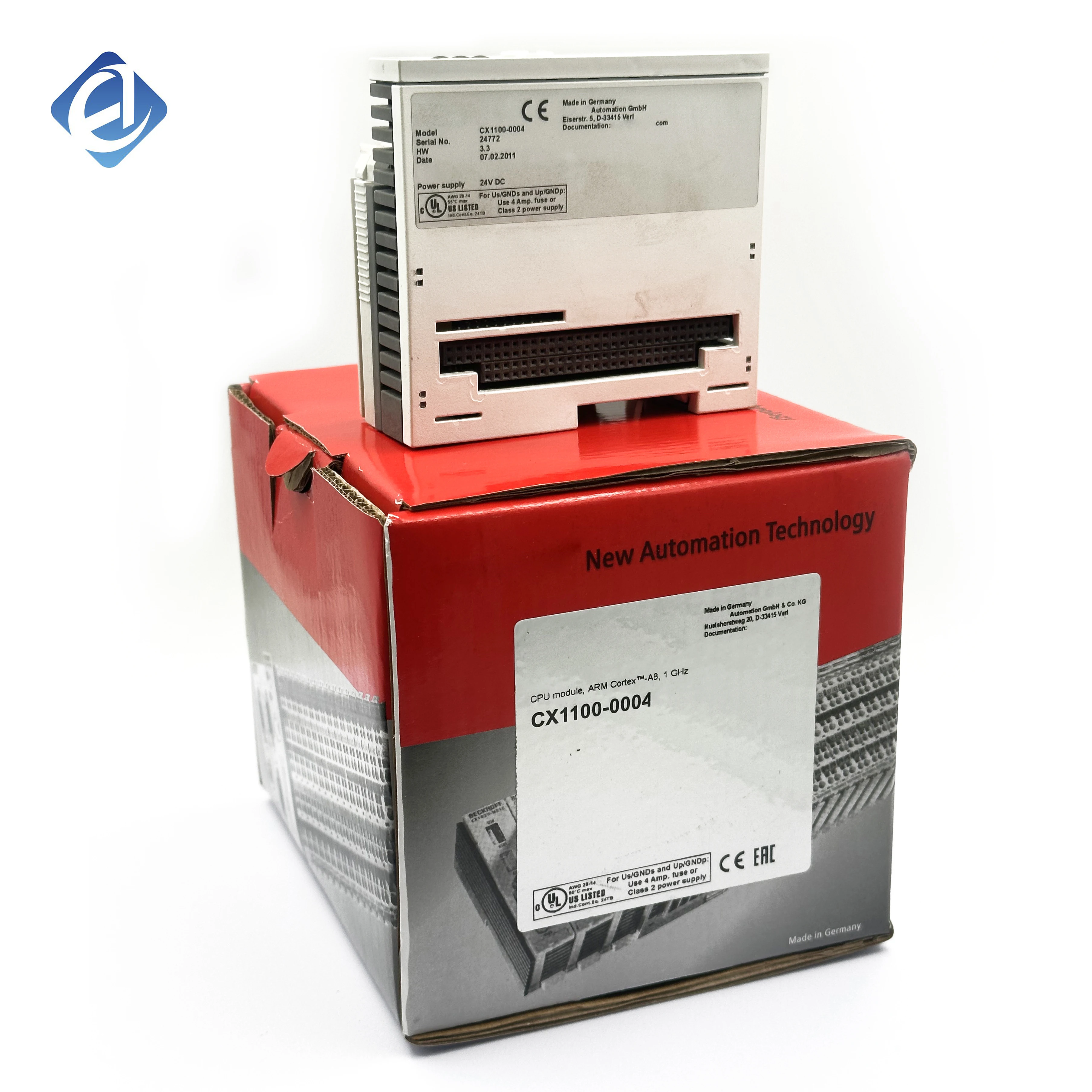 Original CX1100-0004 PLC Analog Input Interface Module 1 I/O 110V Operating Voltage for Electronic Equipment