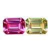 Saphir rose et saphir jaune