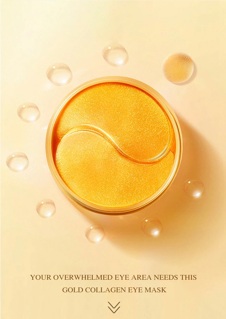 Oem The Best Eye Treatment 24k Golden Seaweed Collagen Gel Pads Under