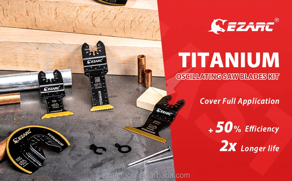 4pcs Universal Quick Release Multi Purpose Titanium Oscillating Tool Blades Kits Buy Ezarc