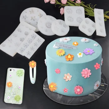 A variety of simulation petal leaves fondant cake silicone mold DIY chocolate cake decoration mold baking mold for DIY baking