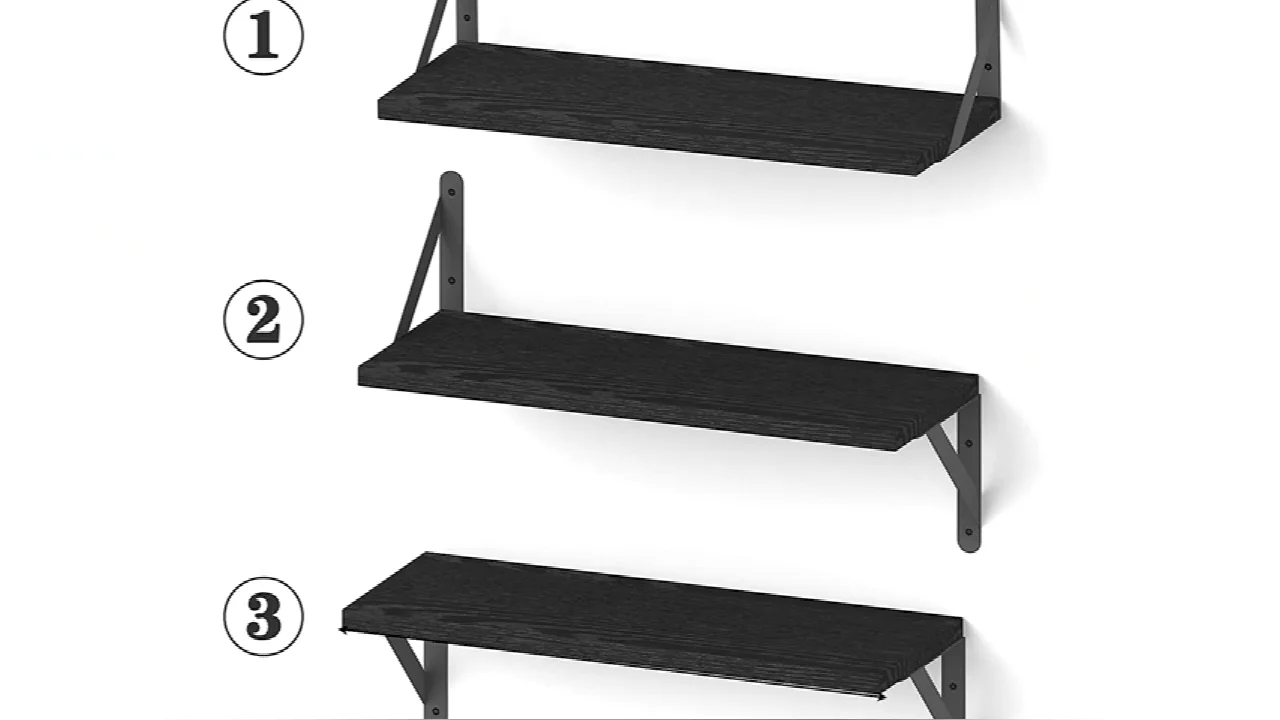 Wall Mounted Shelves Wood Picture Shelf Rustic Heavy Duty Hidden Wood