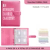 Boucle magnétique A5 avec personnages sur couverture-sérigraphie rose rouge