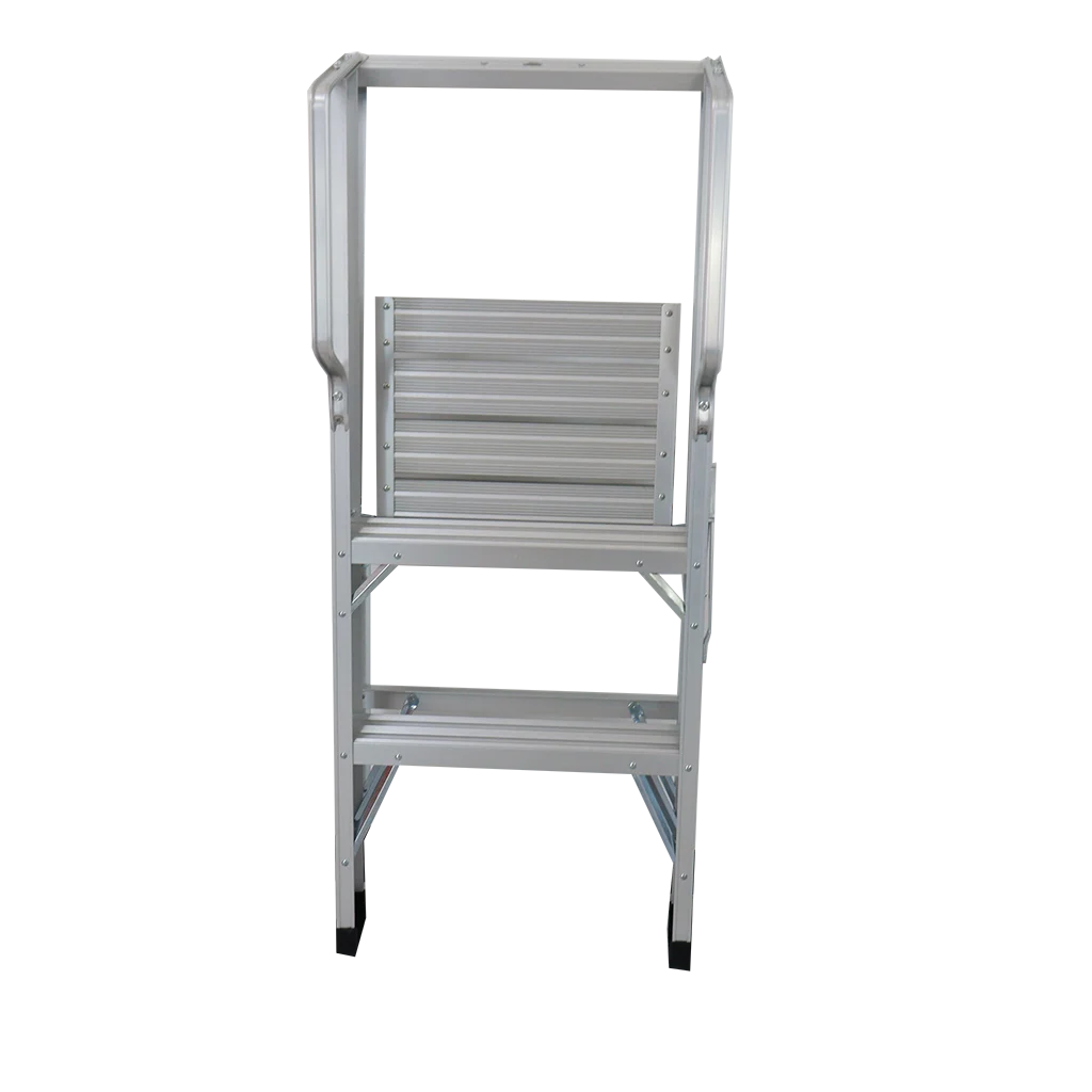 Factory Suppliers High Quality  Handrail Platform Aluminum Step  Ladder