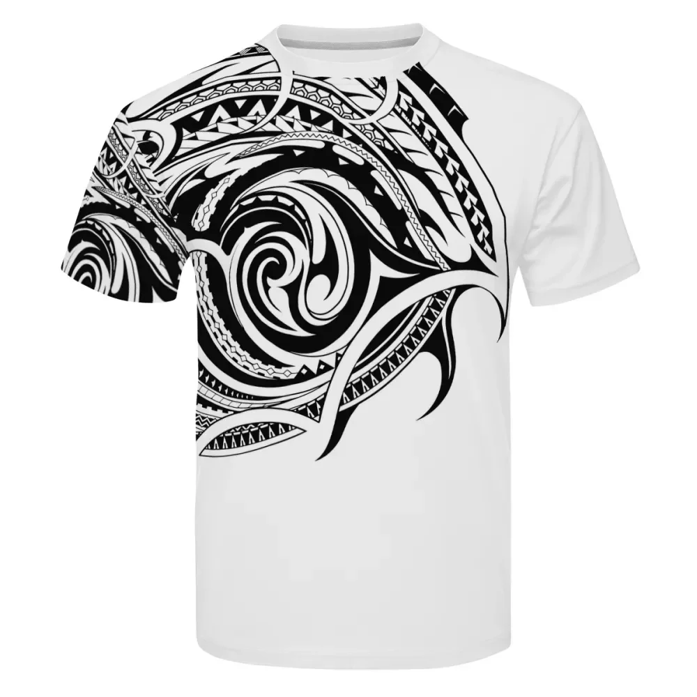 Buy Custom Design Polynesian Traditional Tribal Pattern 100% Polyester T  Shirt Short Sleeve Comfortable Wholesale Men Samoan Clothes from Quanzhou  Moqi Culture Development Co., Ltd., China