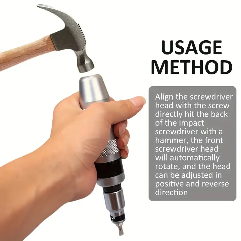 13pc High-Torque Impact Screwdriver Set - Quick-Release Chisel Bits with Comprehensive Extractor Kit