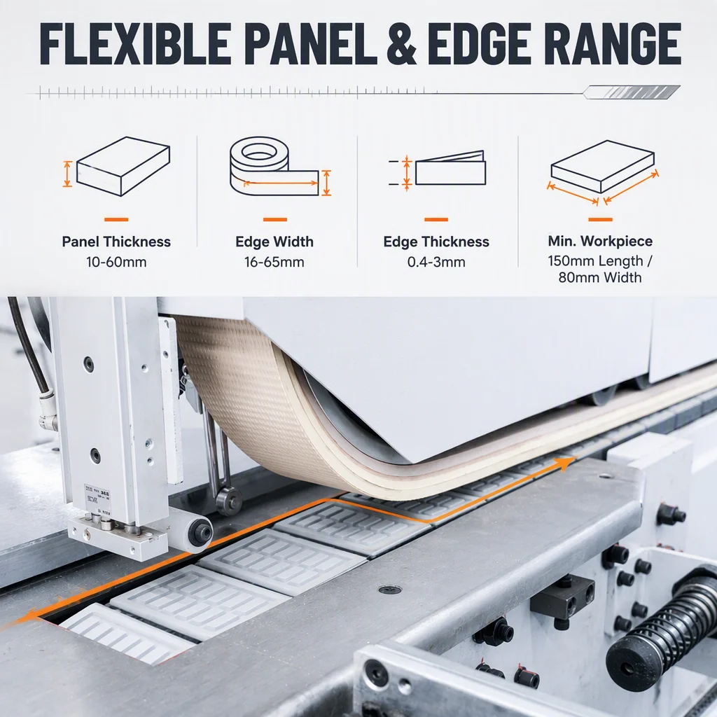 High Efficiency Edgebanding Production Cell Wood Edgebander for Door Cabinet