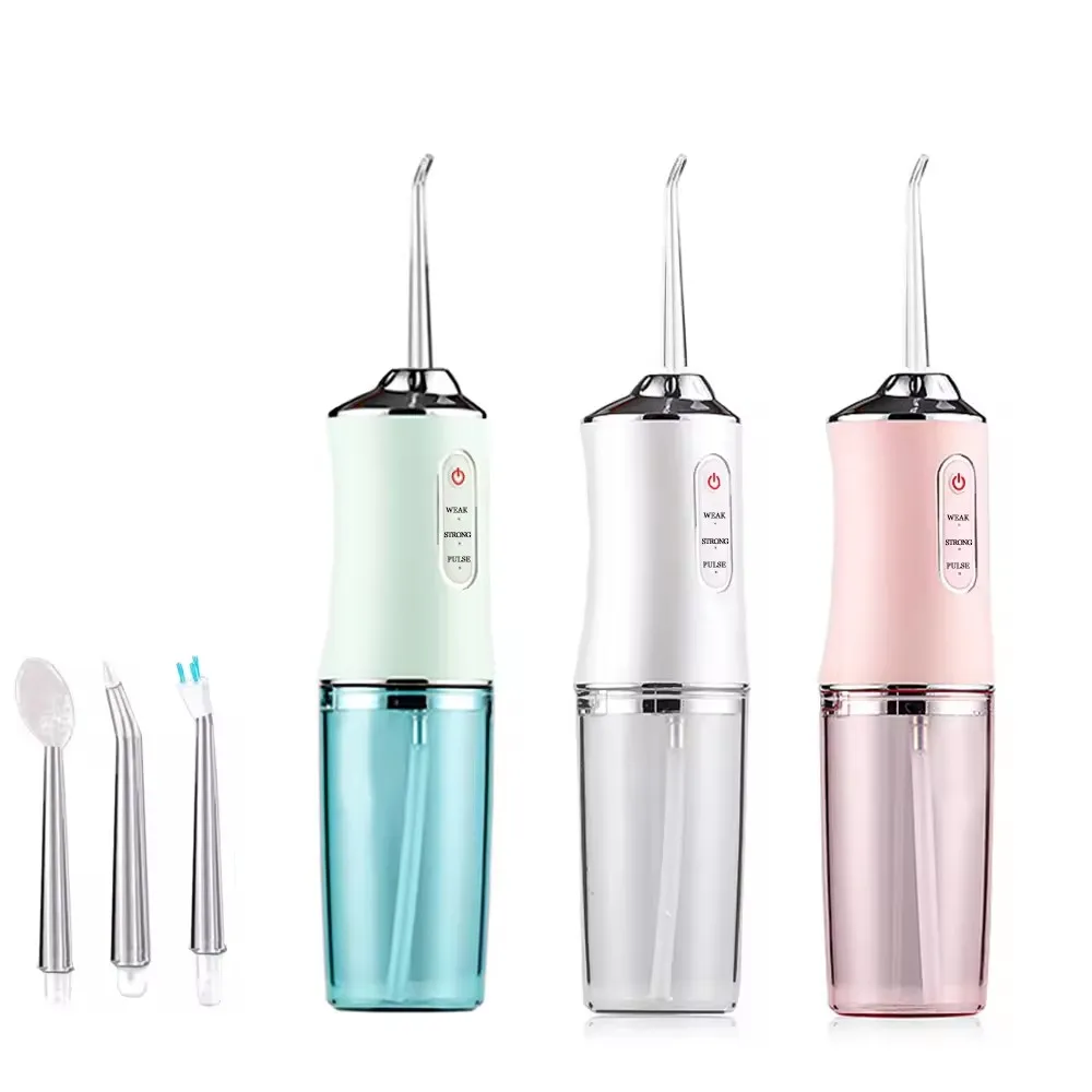 Cordless Dental Teeth Irrigator Portable Water Flosser Rechargeable Ipx7 Waterproof Oral Irrigator 220ml Water Dental Flossers