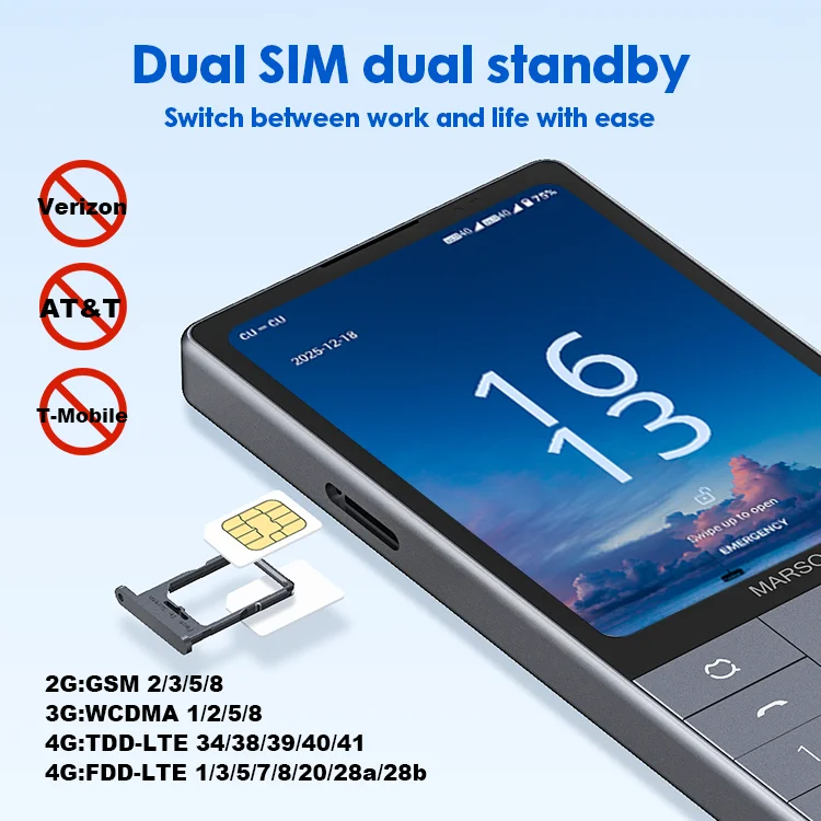Telefone inteligente Google Qin F25 Dual SIM, Android 14, 128GB