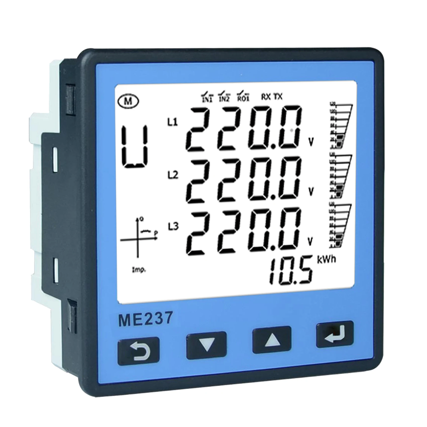 ME237 Power Meter 333mv CT Modbus RTU RS485 Rogowski Coil Energy Meter kwh Meter