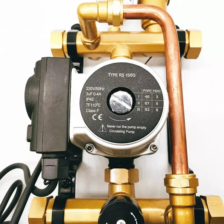 Mixing Control Center Floor Of Circulating Pump Heating Temperature