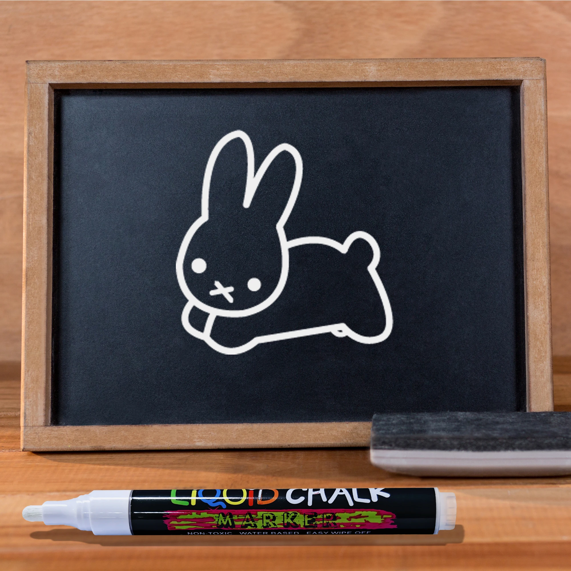 Стираемый экологически чистый Жидкий Мел, флуоресцентный граффити-маркер, белый