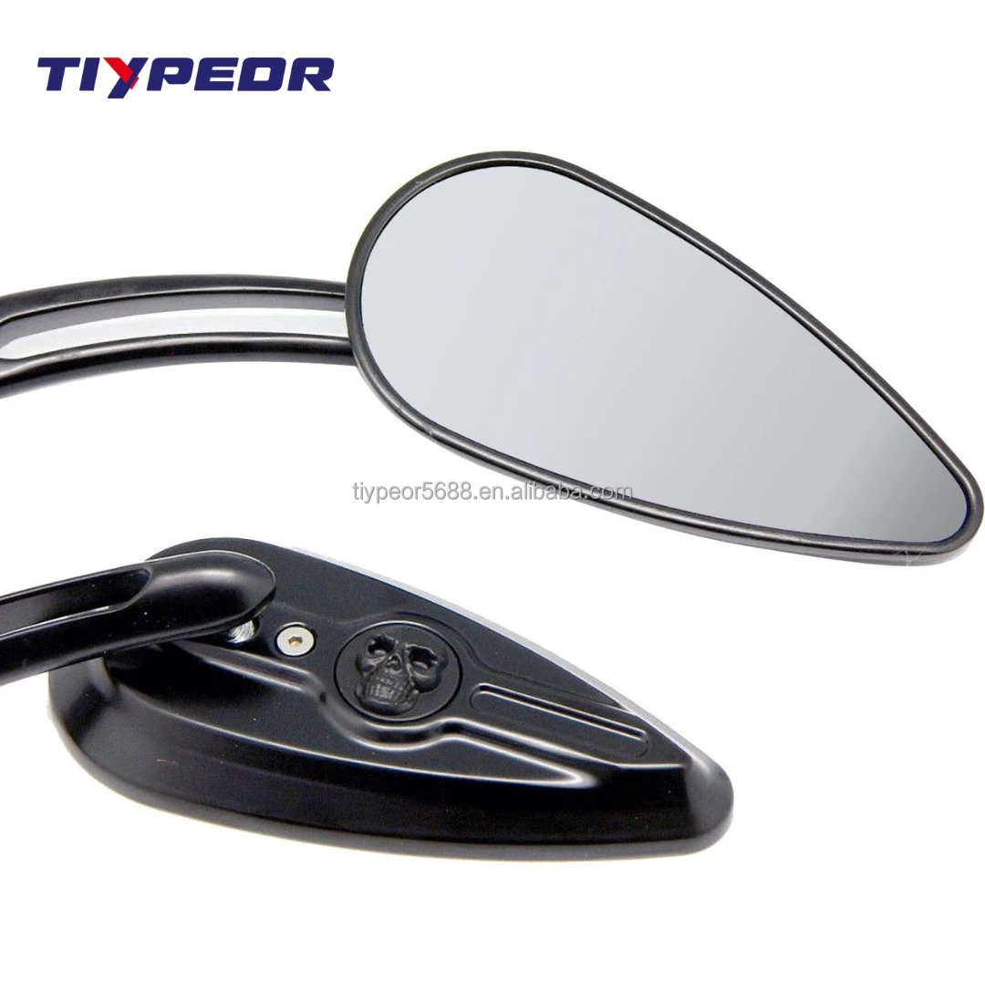 product tiypeor motorcycle mirror high quality chrome convex surface handlebar side mirror for harley rear view mirror-10