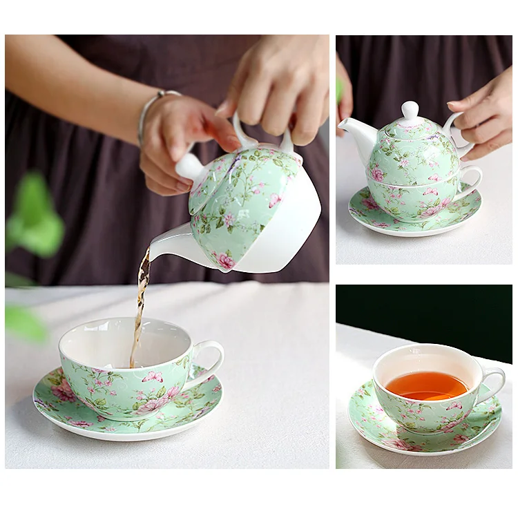 Porcelain Teapot One Cup Teapot And Cup Set India Circus Mystical