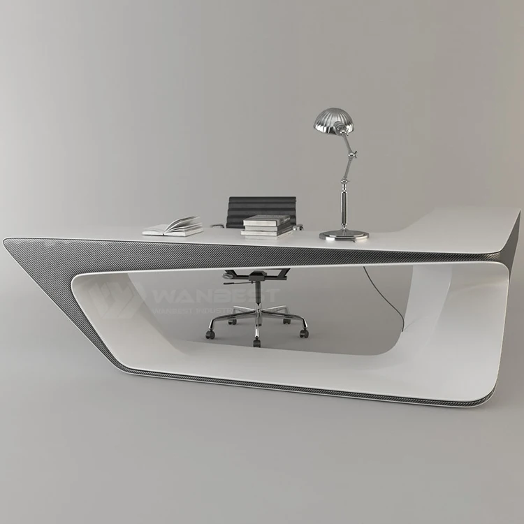luxury marble office desk CEO executive office desk home black modern