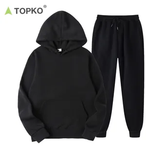 TOPKO Factory Wholesale High Quality Custom Logo Sweat Suit Men Jogger Tracksuit Set