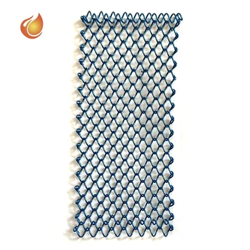 Aluminum decorative wire mesh stainless steel spiral woven decor mesh metal decoration screen partition for furniture