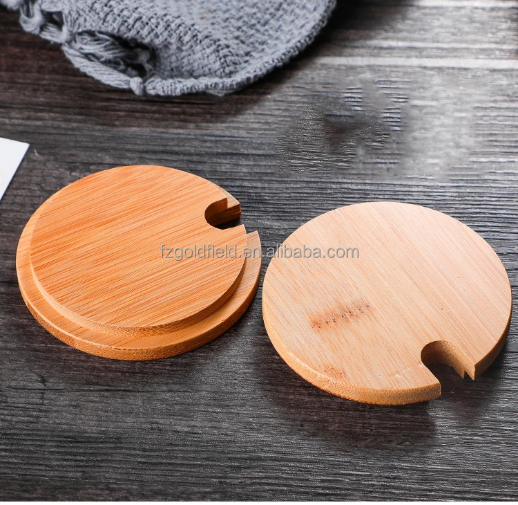 Cylindrical Seasoning Box Bamboo Lid Cooking Tools Glass Salt Jar Sugar Milk Powder Spices Storage Case Condiment Pot for Home