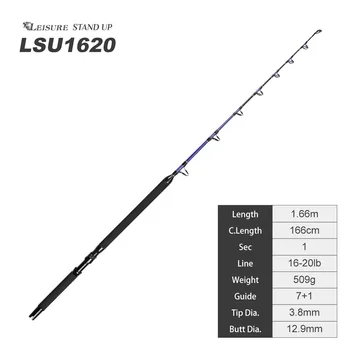 NOEBY Offshore Saltwater Rod Big Game Trolling Fishing Boat Jigging Rod – Metal Jig – view 3