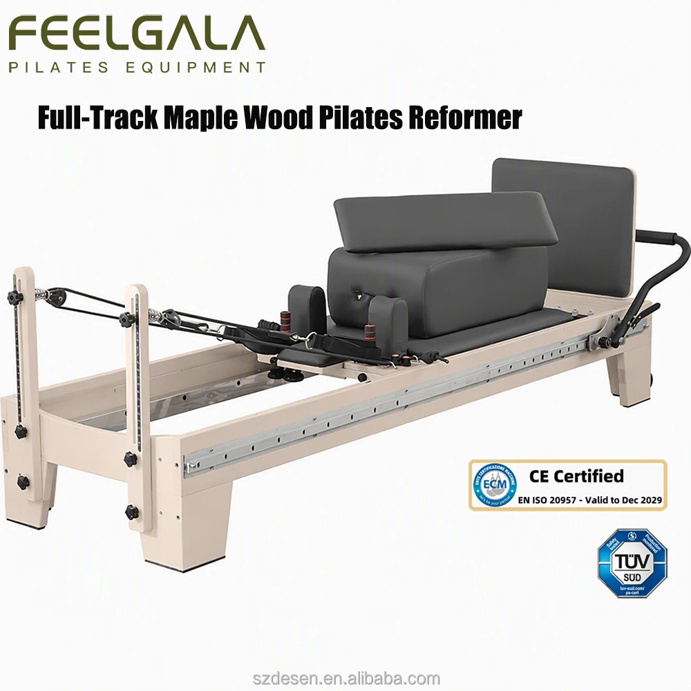 Exclusive Trendy Appearance Adjustable Track Pilates Reformer for Studio Gym product detail 2