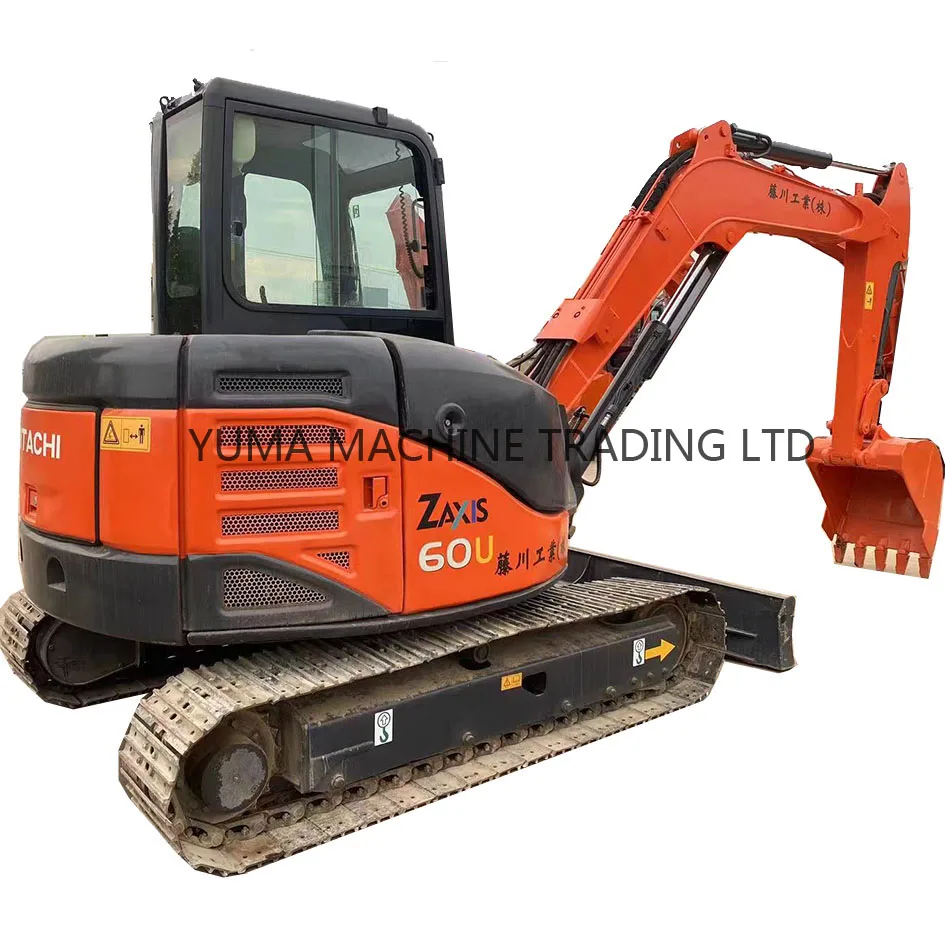 High Quality Used Hitachi ZX60U Mini Excavator with Free Shipping