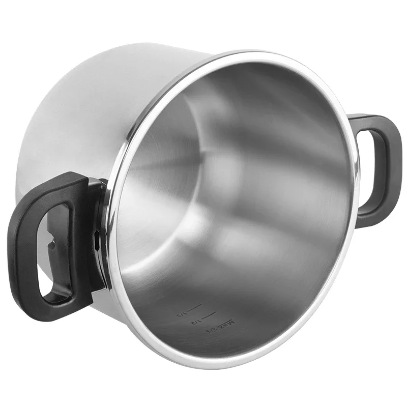 304 Stainless Steel Pot Tall Design With Foldable Handle 6.0l Capacity Pressure Cooker For Gas